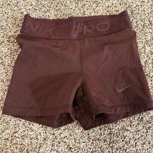 Nike Women's Dark Brown Athletic Shorts